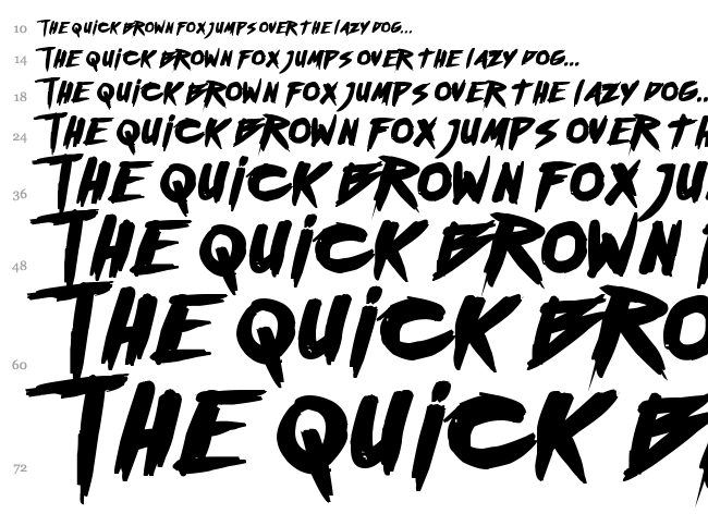Outrun future font waterfall
